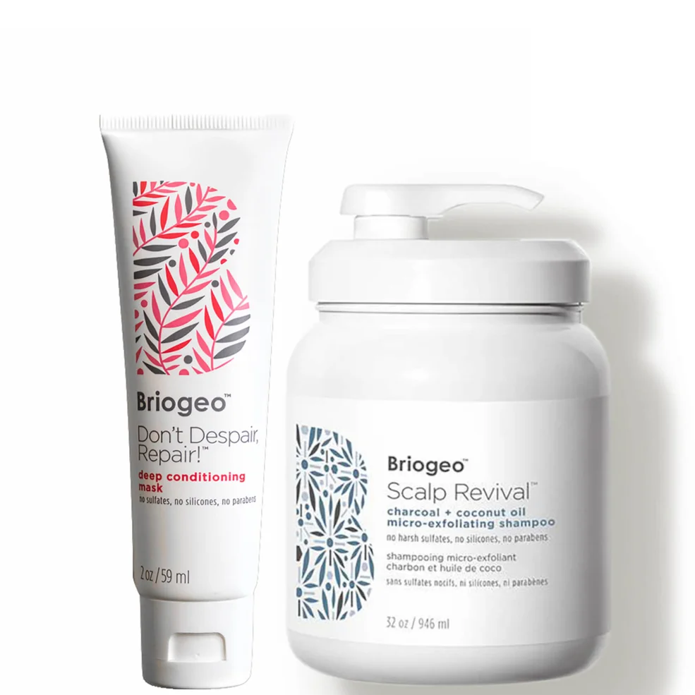 Briogeo Jumbo Shampoo Detox and Repair Kit Image 1