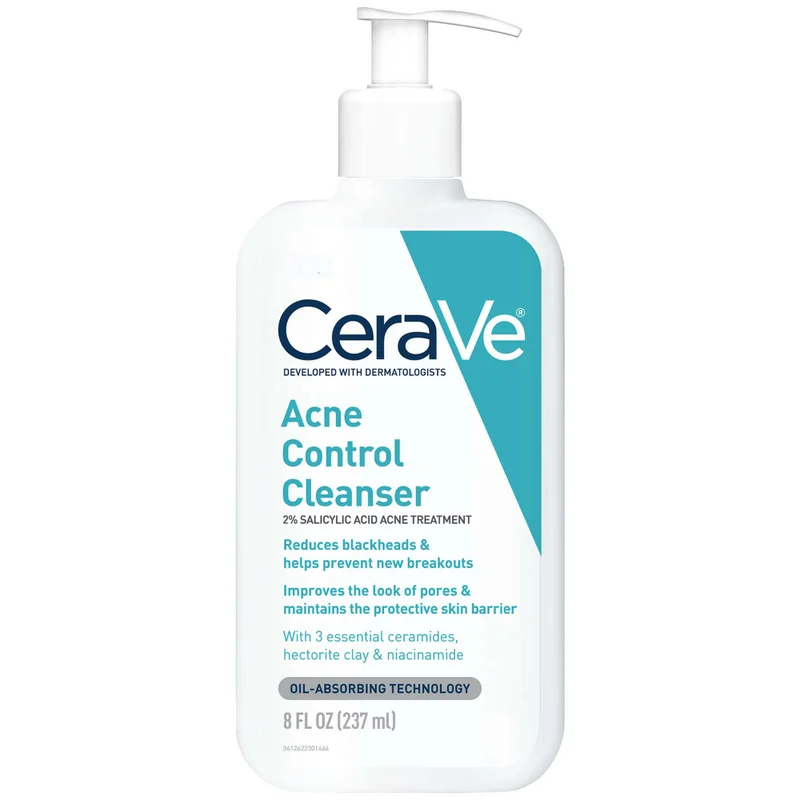CeraVe Acne Control Salicylic Acid Cleanser (8 fl. oz.) | Dermstore