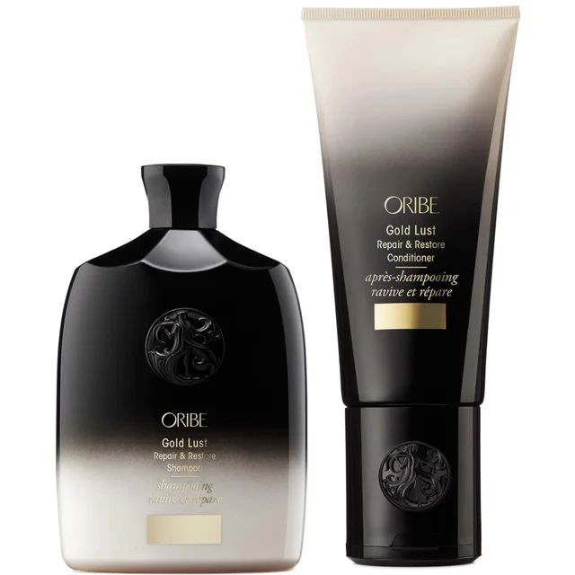 Oribe Gold Lust Repair and Restore Shampoo and Conditioner Travel Bundle