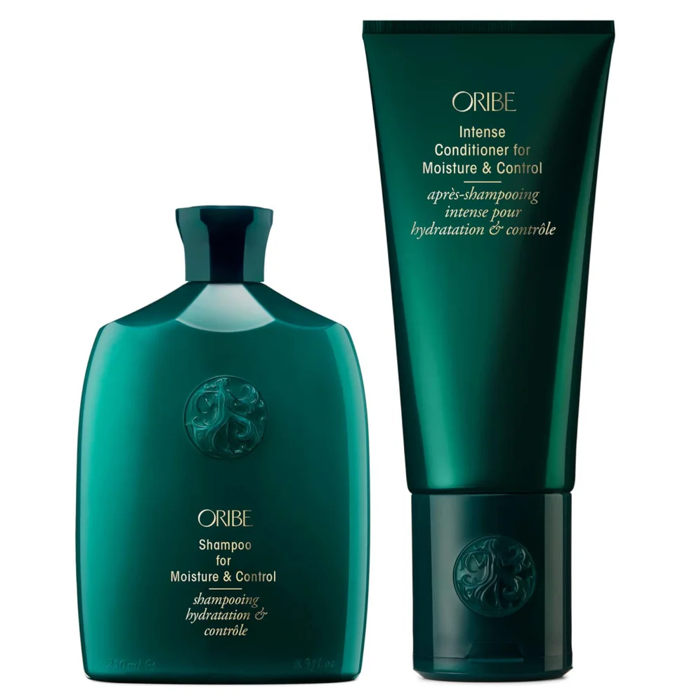 Oribe Moisture and Control Shampoo and Intense Conditioner Bundle Image 1