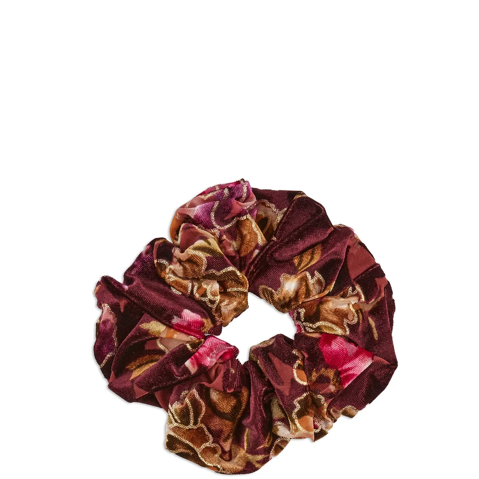 Scunci 1-PK Velvet Floral Burnout Scrunchie (Worth $6.99) Image 1