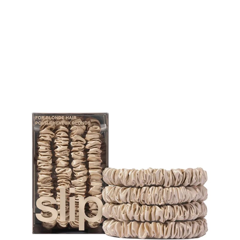 Slip Pure Silk Skinny Scrunchies - Blonde Image 1