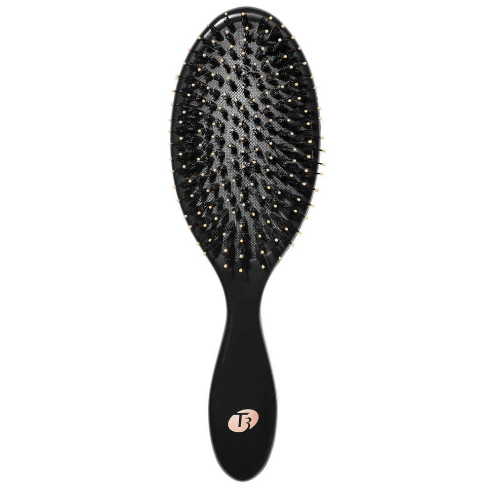 T3 Polish and Shine Premium Vegan Boar and Nylon Oval Hairbrush Image 1