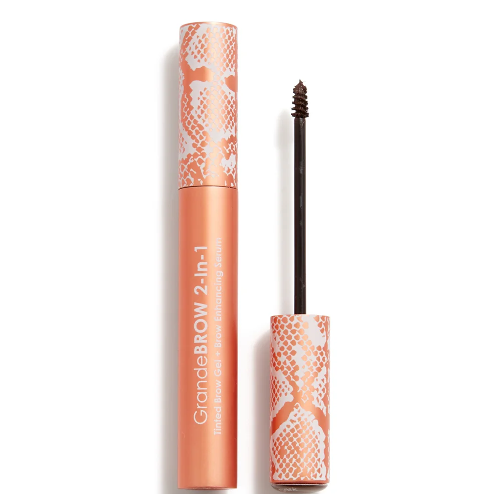 GRANDE Cosmetics GrandeBROW 2-in-1 Tinted Brow Gel and Brow Enhancing Serum - Dark Image 1