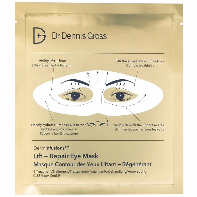 Dr Dennis Gross DermInfusions Lift and Repair Eye Mask, 1 Treatment
