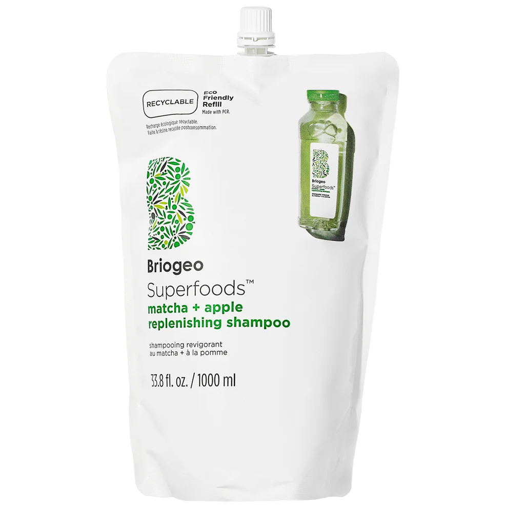 Briogeo Superfoods™ Matcha + Apple Replenishing Shampoo 33.8 oz Image 1