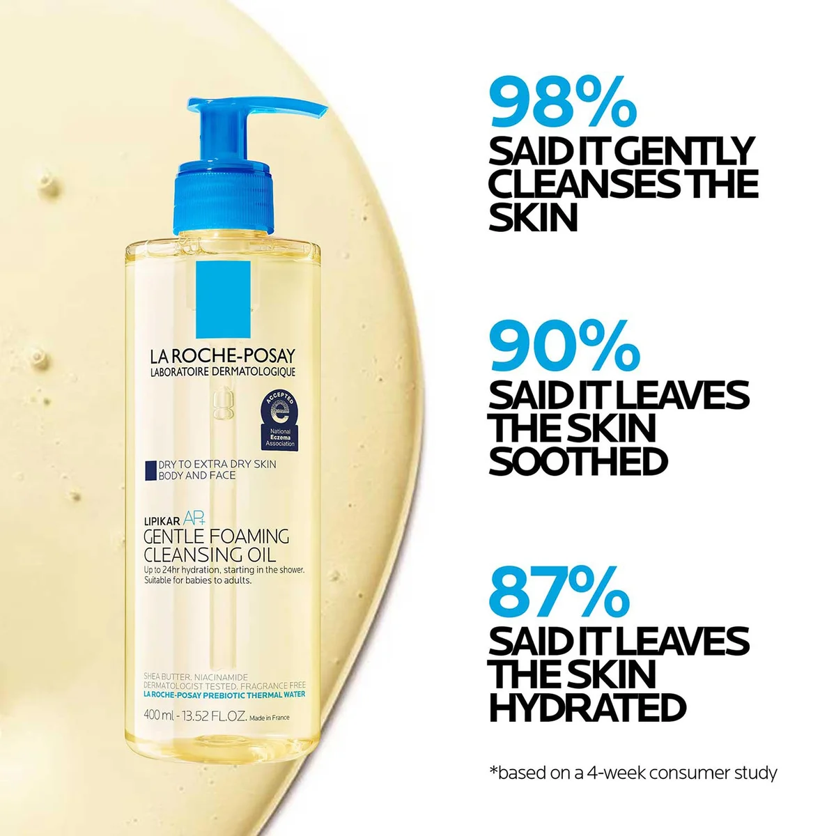 La Roche-Posay Lipikar AP+ Gentle Foaming Cleansing Oil (13.52 fl. oz.)