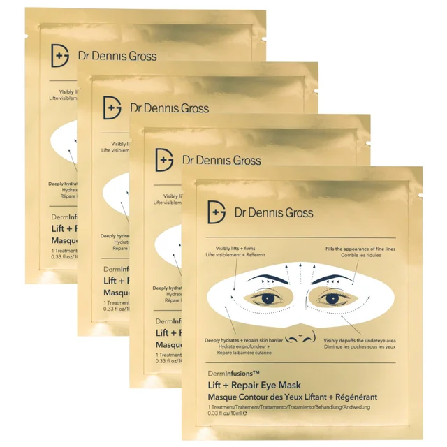 Dr Dennis Gross Skincare DermInfusions Lift + Repair Eye Mask 4-App 10ml