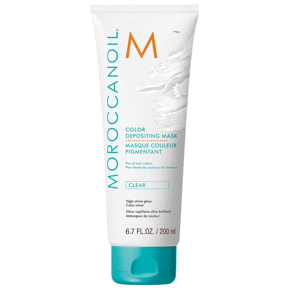 Moroccanoil High Shine Gloss – Color Depositing Mask Clear 6.7 oz Image 1