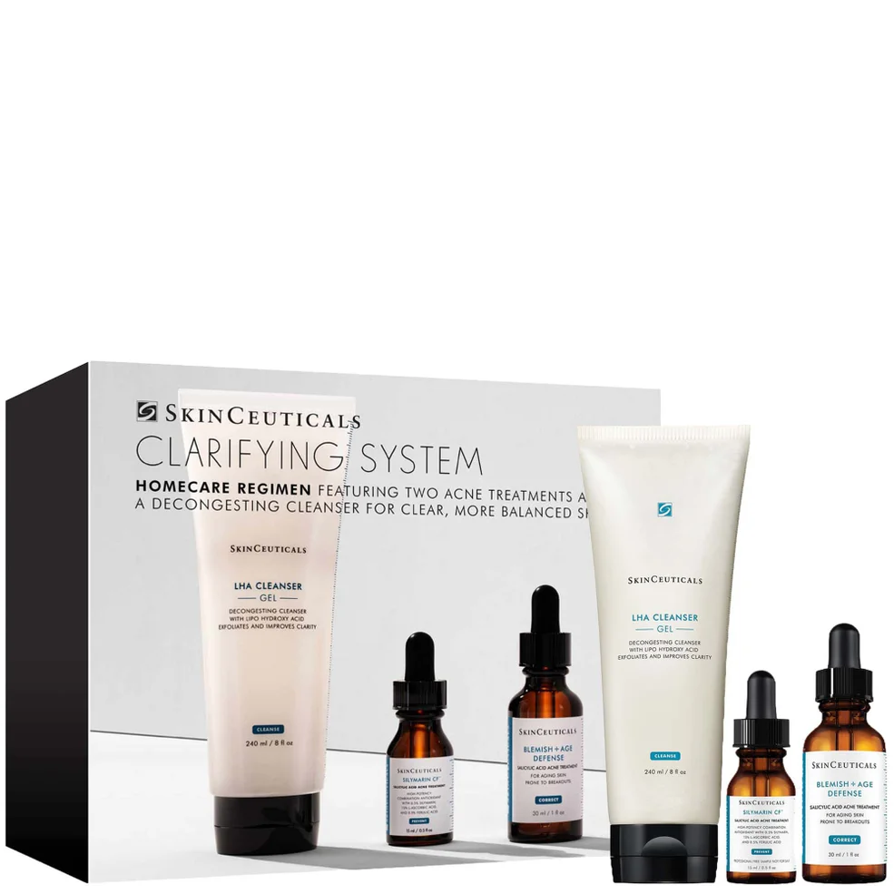 SkinCeuticals Clarifying Adult Acne Skin System with Salicylic acid & Travel Sized Silymarin CF Vitamin C Serum ($246 Value) | Dermstore SkinCeuticals Clarifying Adult Acne Skin System with Salicylic acid & Travel Sized Silymarin CF Vitamin C Serum ($246 Value) | Dermstore