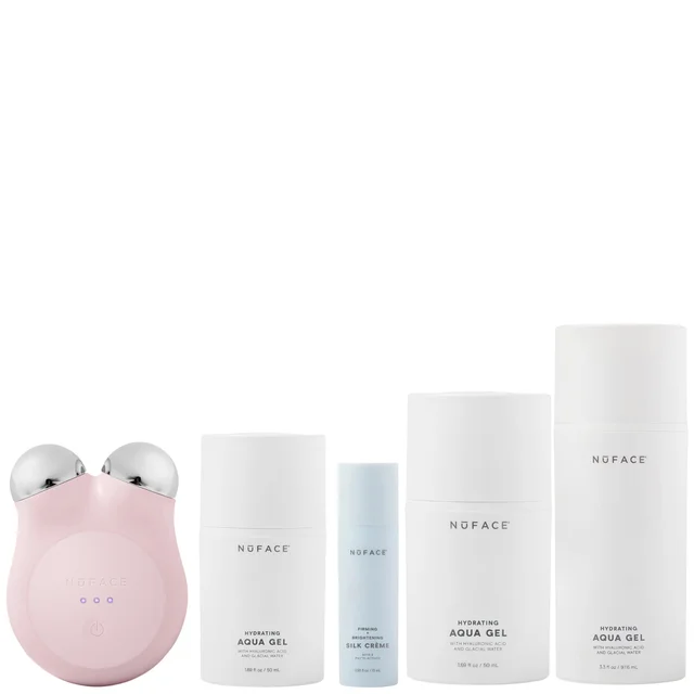 NuFACE Mini+ Starter Kit and Aqua Gel Bundle (Worth $340.00)