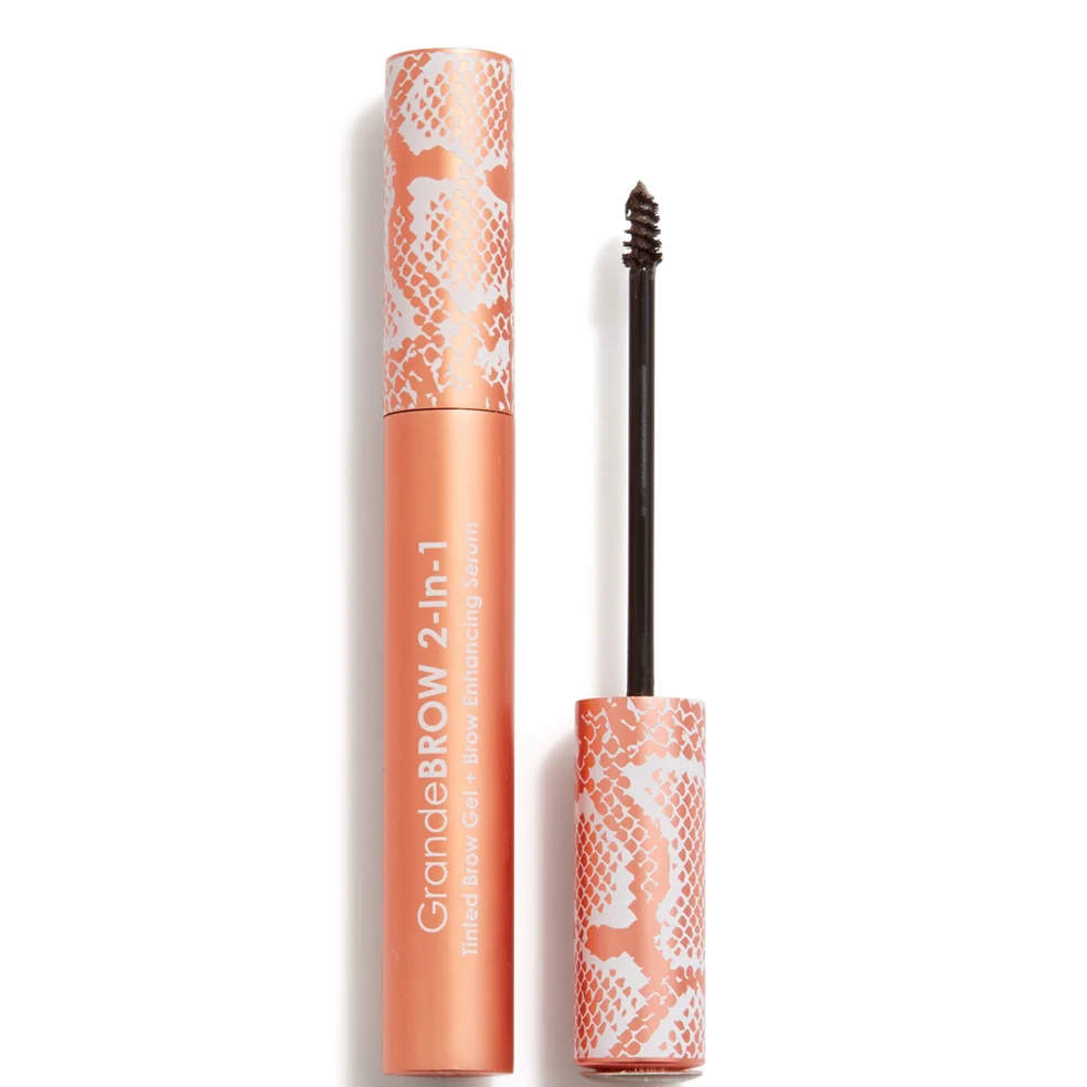GRANDE Cosmetics GrandeBROW 2-in-1 Tinted Brow Gel and Brow Enhancing Serum - Taupe Image 1