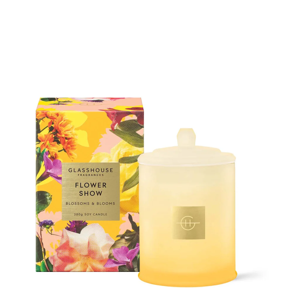 Glasshouse Fragrances Flower Show Candle 13.4 oz Image 1