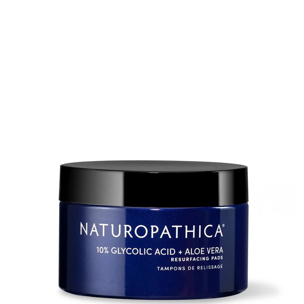 Naturopathica 10% Glycolic Acid + Aloe Vera Resurfacing Pads (55 Pads) Image 1