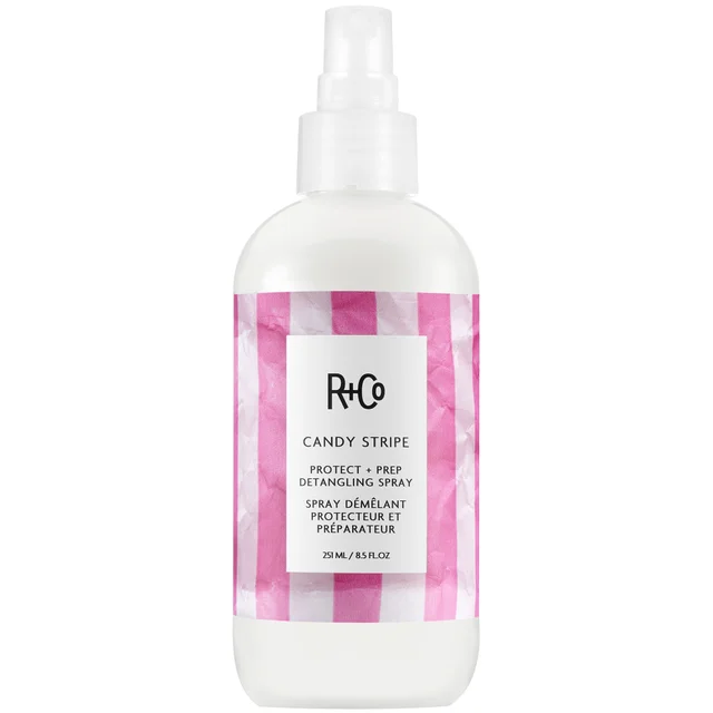 R+Co Candy Stripe Protect and Prep Detangling Spray 8.5 oz