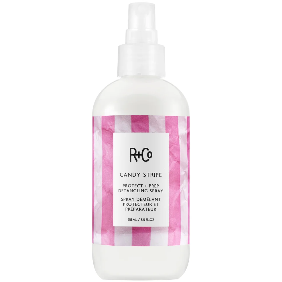 R+Co Candy Stripe Protect and Prep Detangling Spray 8.5 oz Image 1
