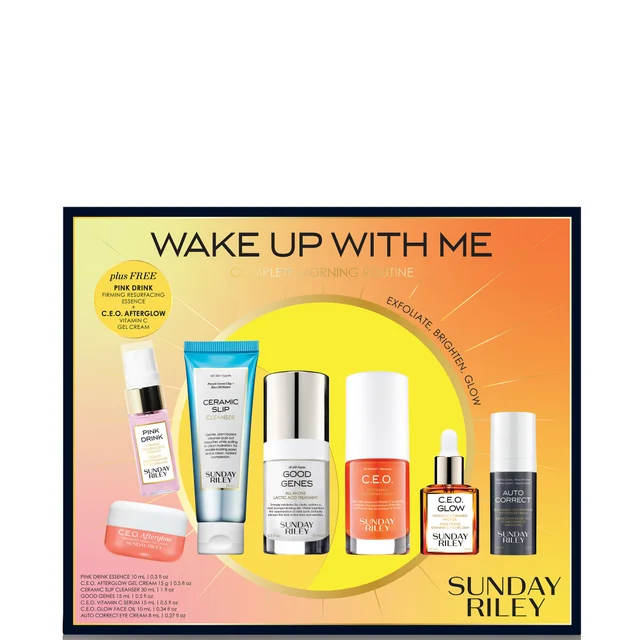 Sunday Riley Wake up with Me Complete Brightening Morning Skincare Set