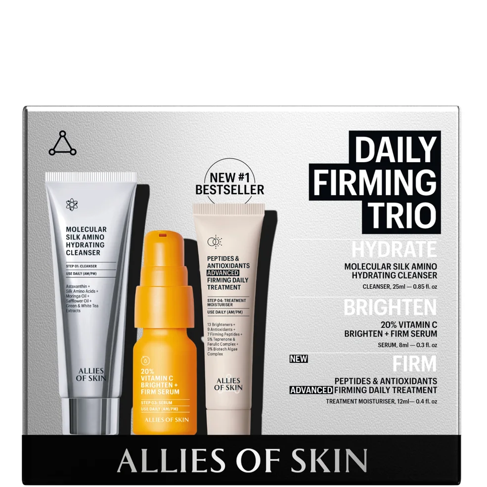 Allies of Skin Daily Firming Anti-Aging Trio Skincare Kit (Worth $83.00) Image 1