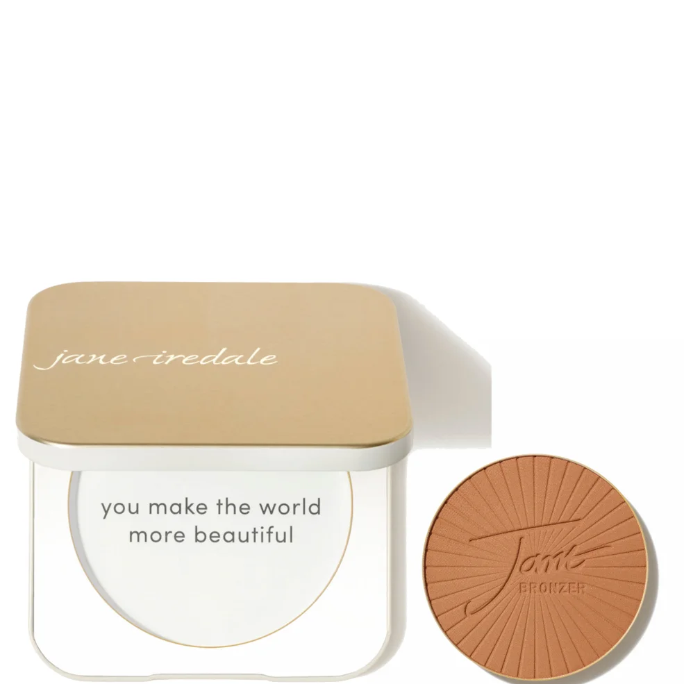 jane iredale Gold Refillable Compact and PureBronze Matte Bronzer Refill 0.9g (Various Shades) Image 1