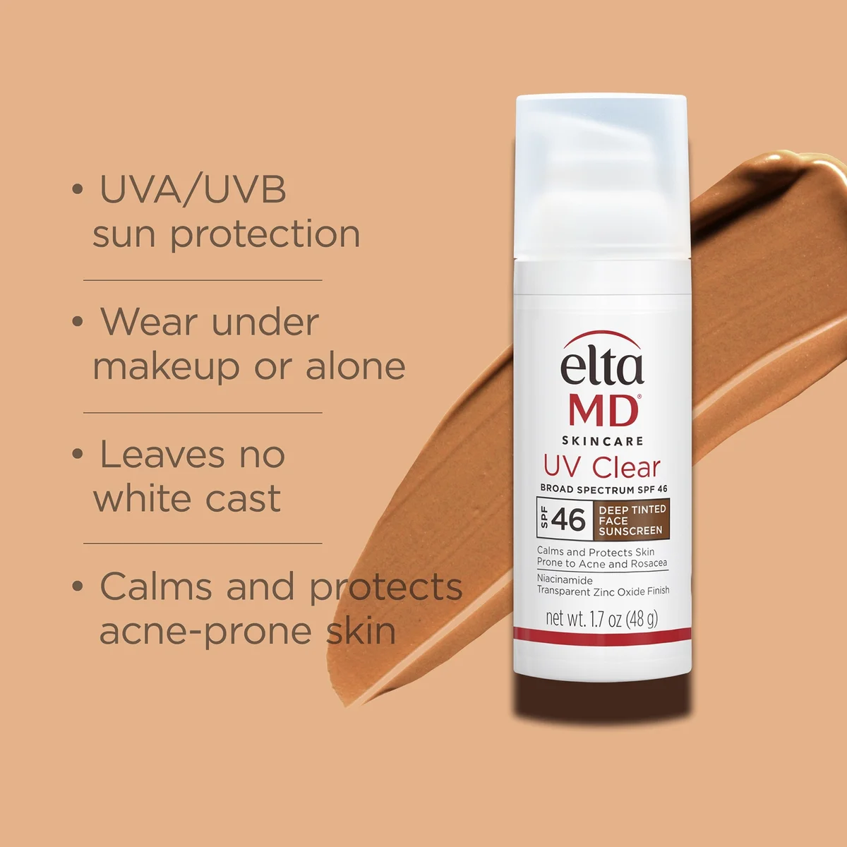 EltaMD UV Clear Broad-Spectrum SPF 46 - Deep Tinted