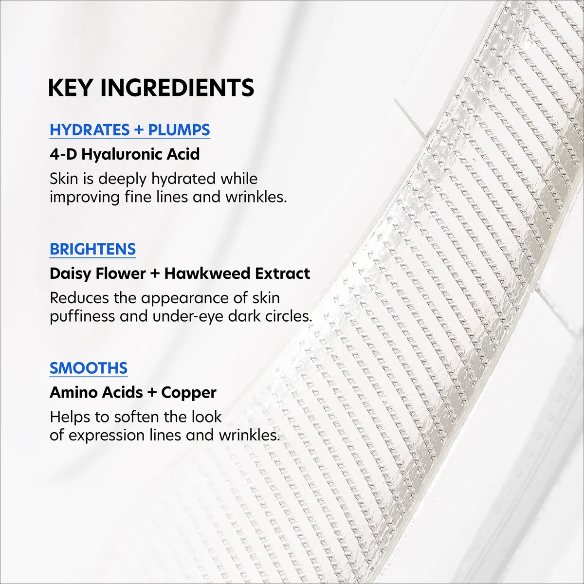 PCA Skin Hyaluronic Acid Microneedle Eye Patches- 4pack