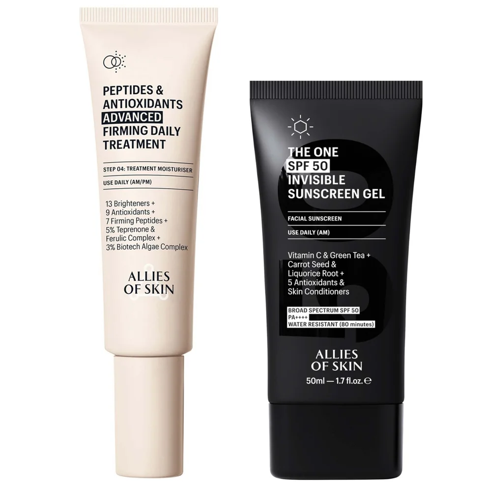 Allies of Skin Clinical Firming Peptide Moisturizer & Invisible SPF Duo (Worth $170) Image 1