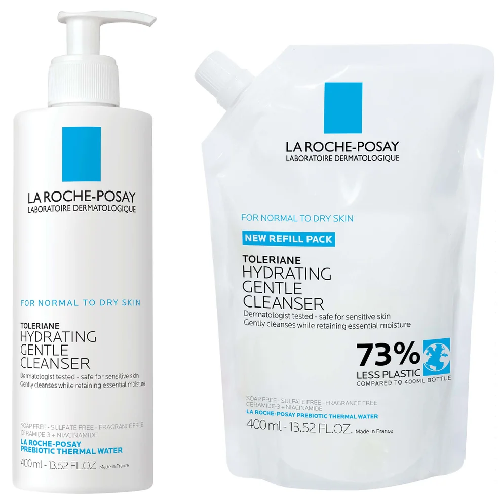 La Roche-Posay Toleriane Hydrating Gentle Cleanser Refill Set Image 1