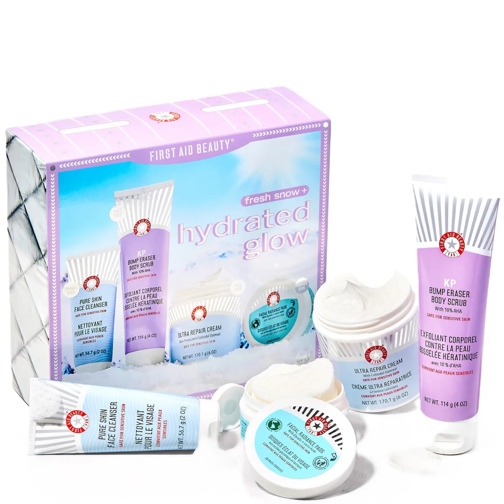 First Aid Beauty Bundle Up + Hydrate Holiday Gift Set - Full Face Skincare Routine (Worth $90.00) Image 1