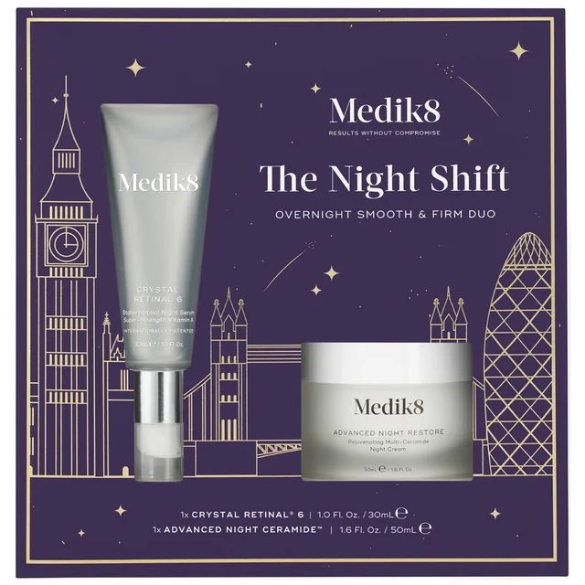 Medik8 The Night Shift Overnight Smooth & Firm Duo 80ml ($158 Value)