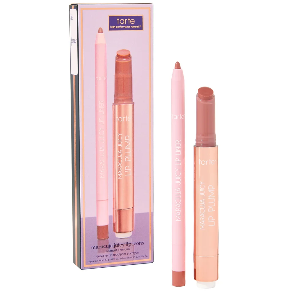 Tarte Maracuja Juicy Lip Icons Plump & Liner Duo (Worth $48)  Image 1
