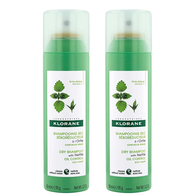 Klorane Dry Shampoo with Nettle Duo (Worth $48)