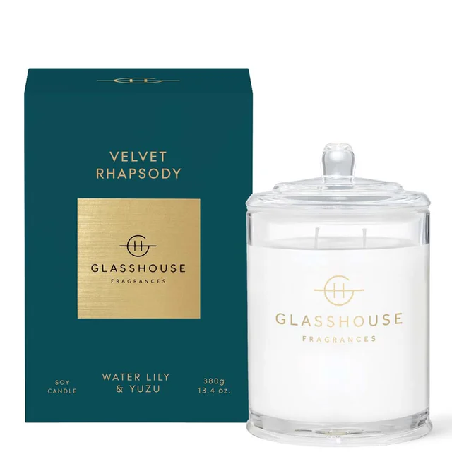 Glasshouse Fragrances Velvet Rhapsody 13.4 oz. Triple Scented Candle