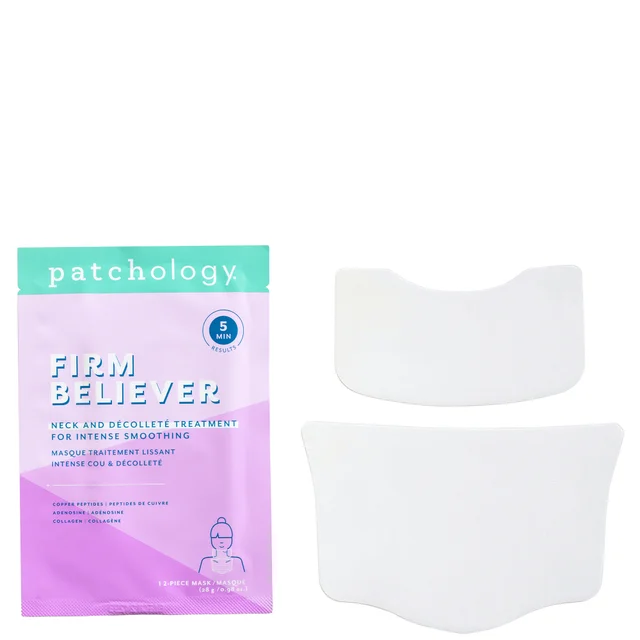 Patchology Firm Believer Neck & Décolleté Treatment for Intense Smoothing 2-Piece Hydrogel Mask