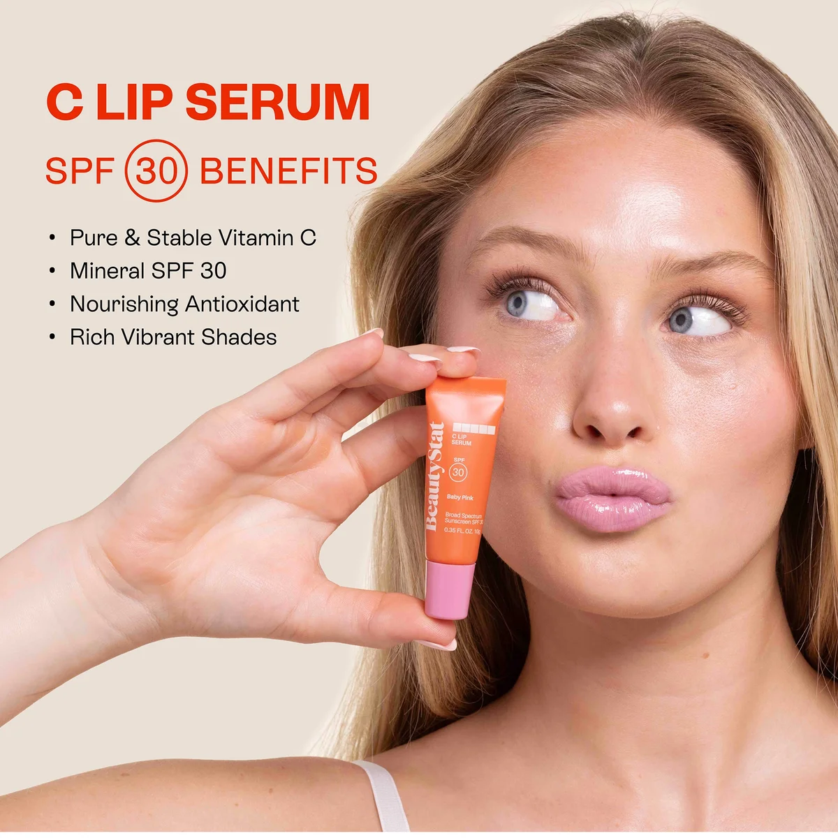 BeautyStat C Lip Serum 15ml (Various Shades)