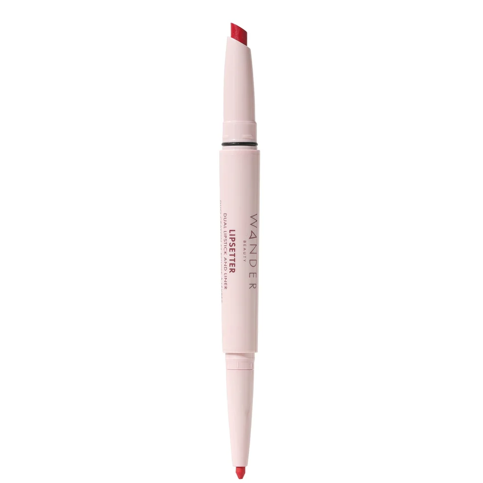 Wander Beauty Lipsetter Dual Lipstick and Liner - Red Over Heels Image 1