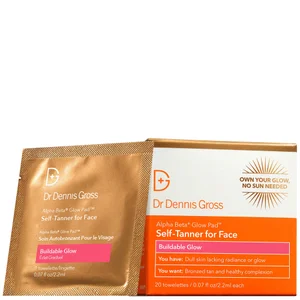 Dr Dennis Gross Skincare Alpha Beta Glow Pad Self-Tanner for Face (20 Pack) - undefined undefined