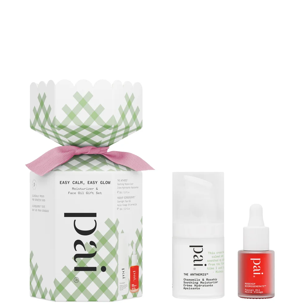 Pai Skincare Easy Calm, Easy Glow Moisturiser and Face Oil Gift Set 25g Image 1