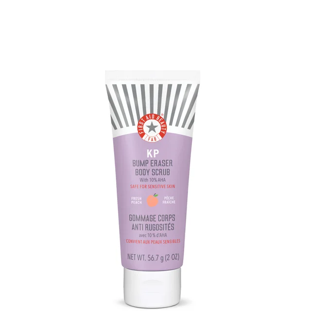 First Aid Beauty KP Bump Eraser Body Scrub with 10% AHA 2oz - Peach