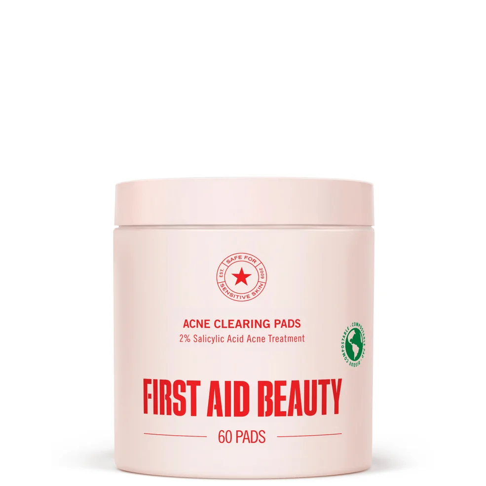 First Aid Beauty Clearing Daily Acne Pads 2% SA Acne Treatment Image 1