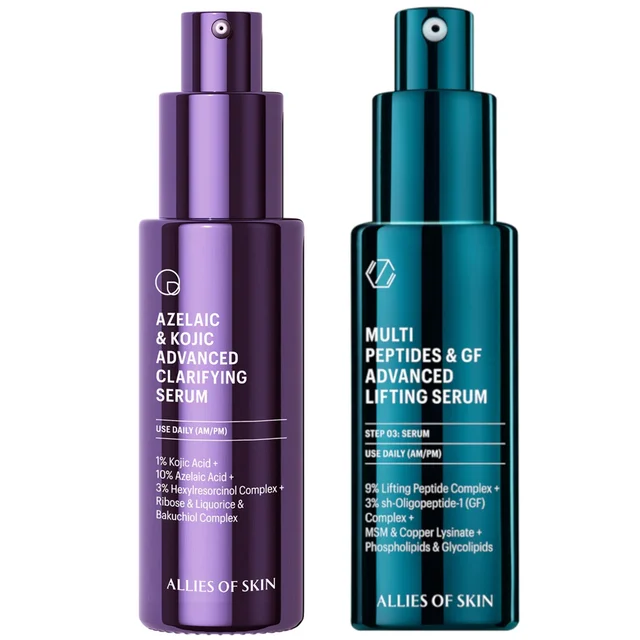 Allies of Skin Clinical Clarify & Growth Factor Lifting Serum Duo (Worth $287)
