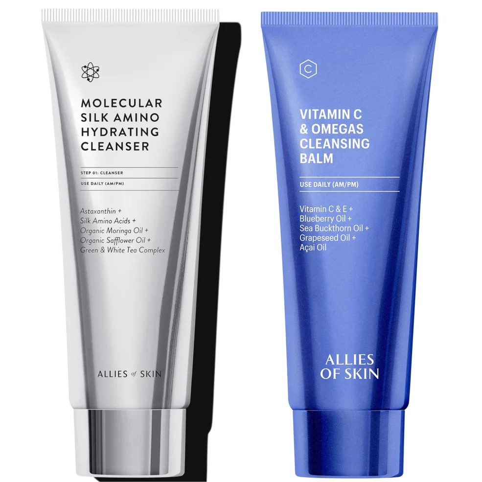 Allies of Skin Nourish & Plump Double Cleansing Duo (Worth $90) Image 1