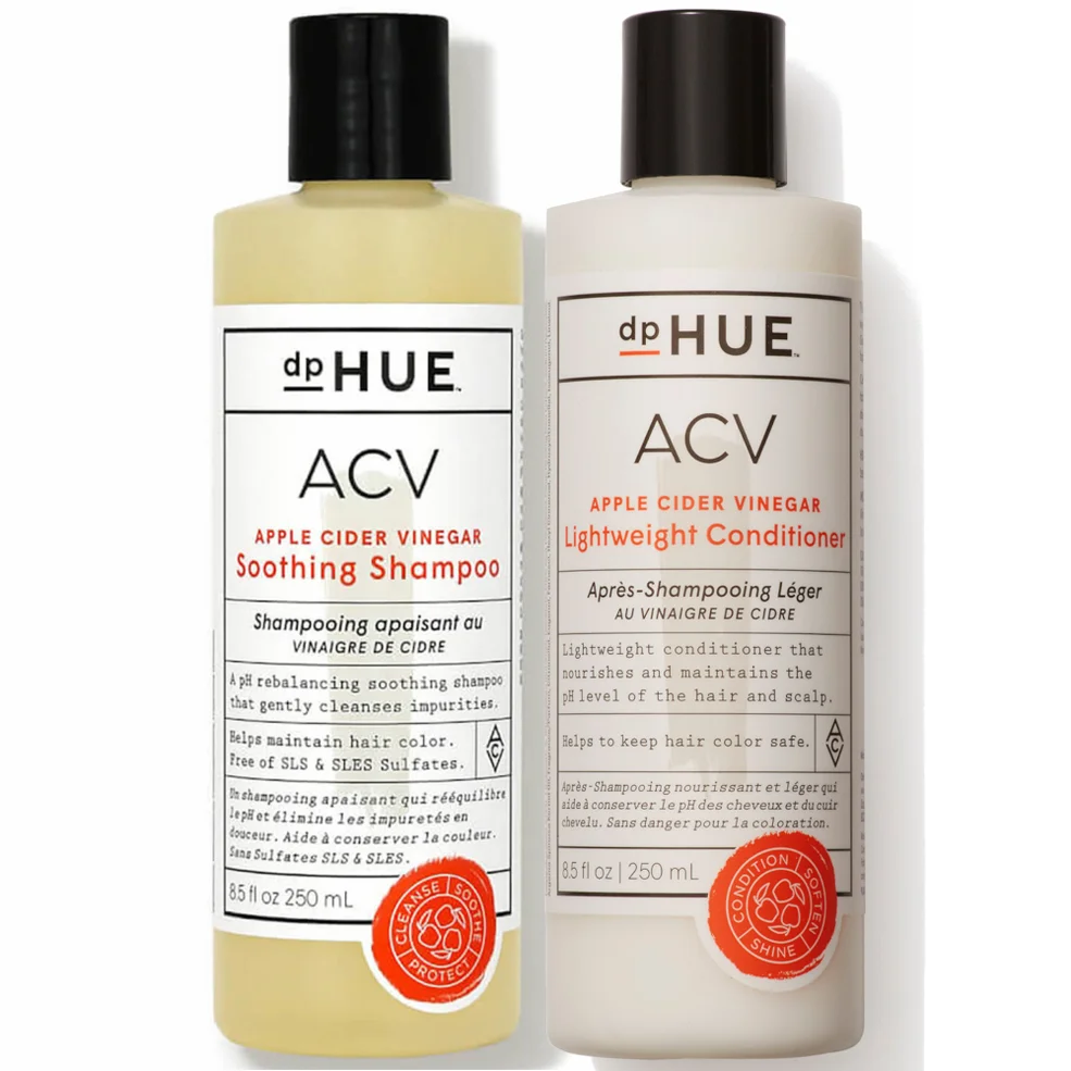 dpHUE Apple Cider Vinegar Soothing Shampoo and Lightweight Conditioner Duo Image 1