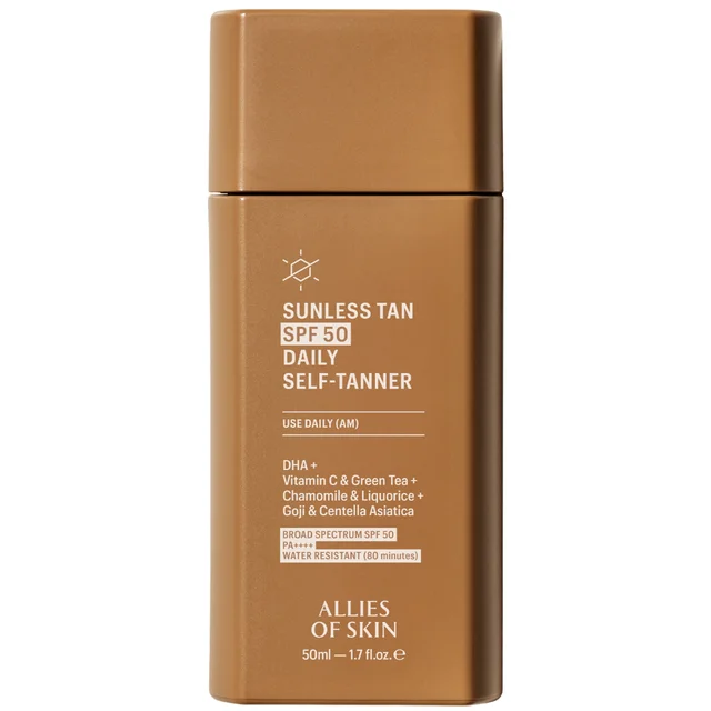 Allies of Skin Sunless Tan SPF 50 Daily Sunscreen + Self-Tanner 50ml