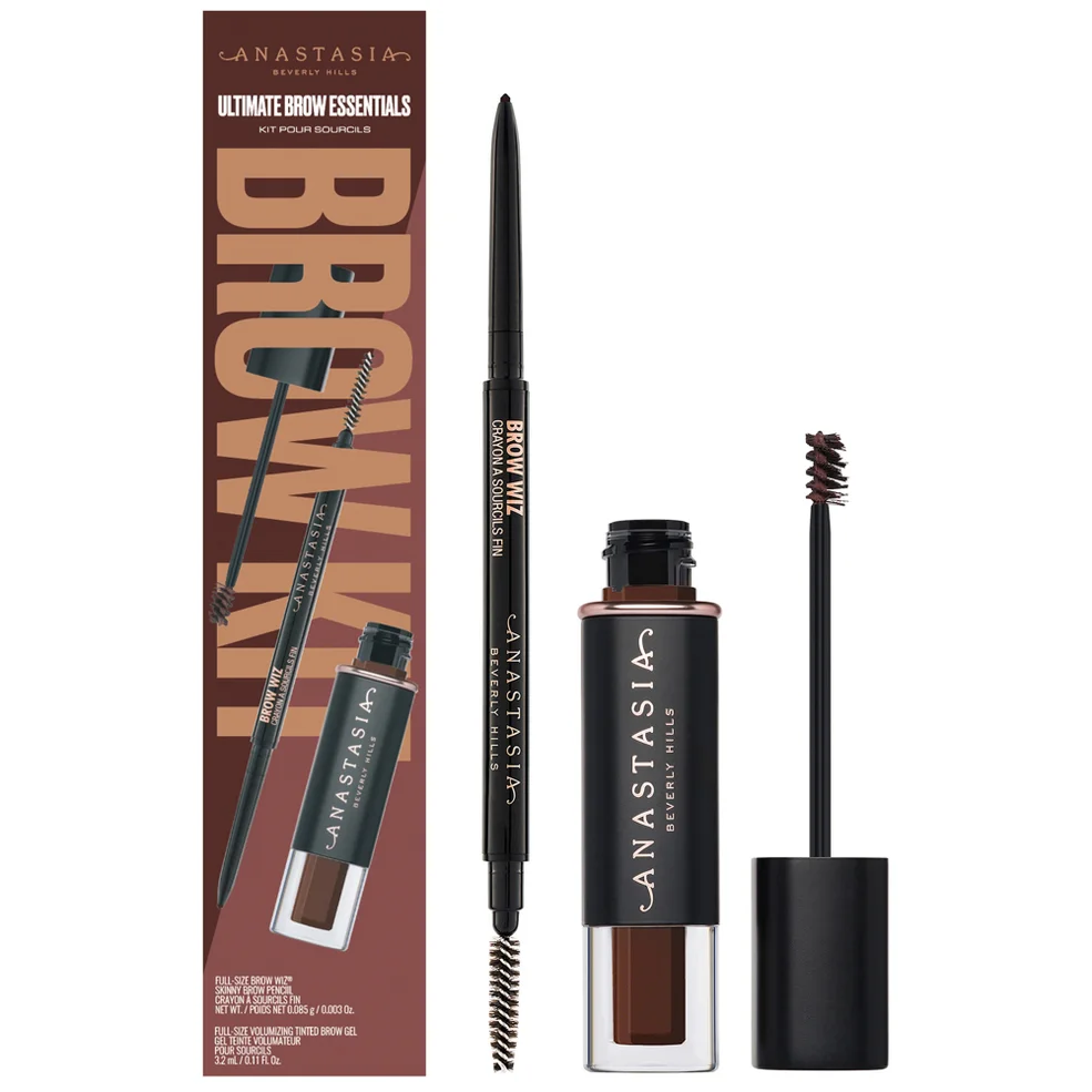 Anastasia Beverly Hills Ultimate Brow Essentials Kit - Dark Brown Image 1