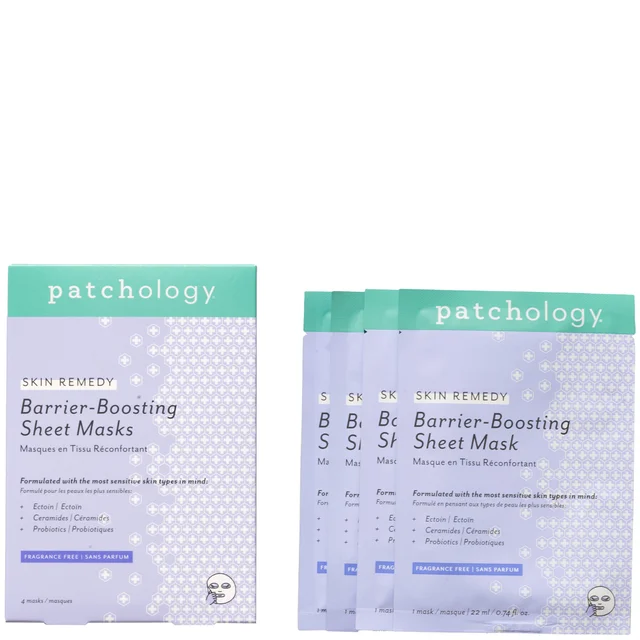 Patchology Skin Remedy Barrier-Boosting Sheet Mask - 4 Pack