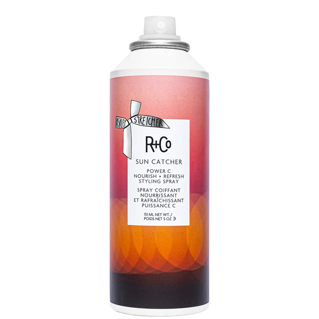 R+Co Sun Catcher Power C Nourish + Refresh Styling Spray 450°F Protection 151ml