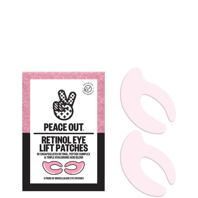 Peace Out Retinol 360° Eye Lift Patches to Lift, Firm and Revitalize Eyes (5 Pairs)