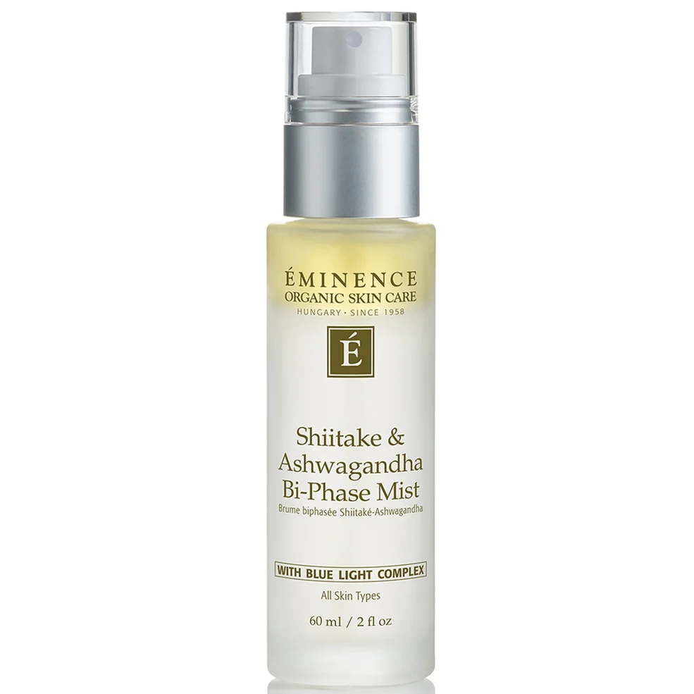 Eminence Organic Skin Care Shiitake & Ashwagandha Bi-Phase Mist 60ml Image 1