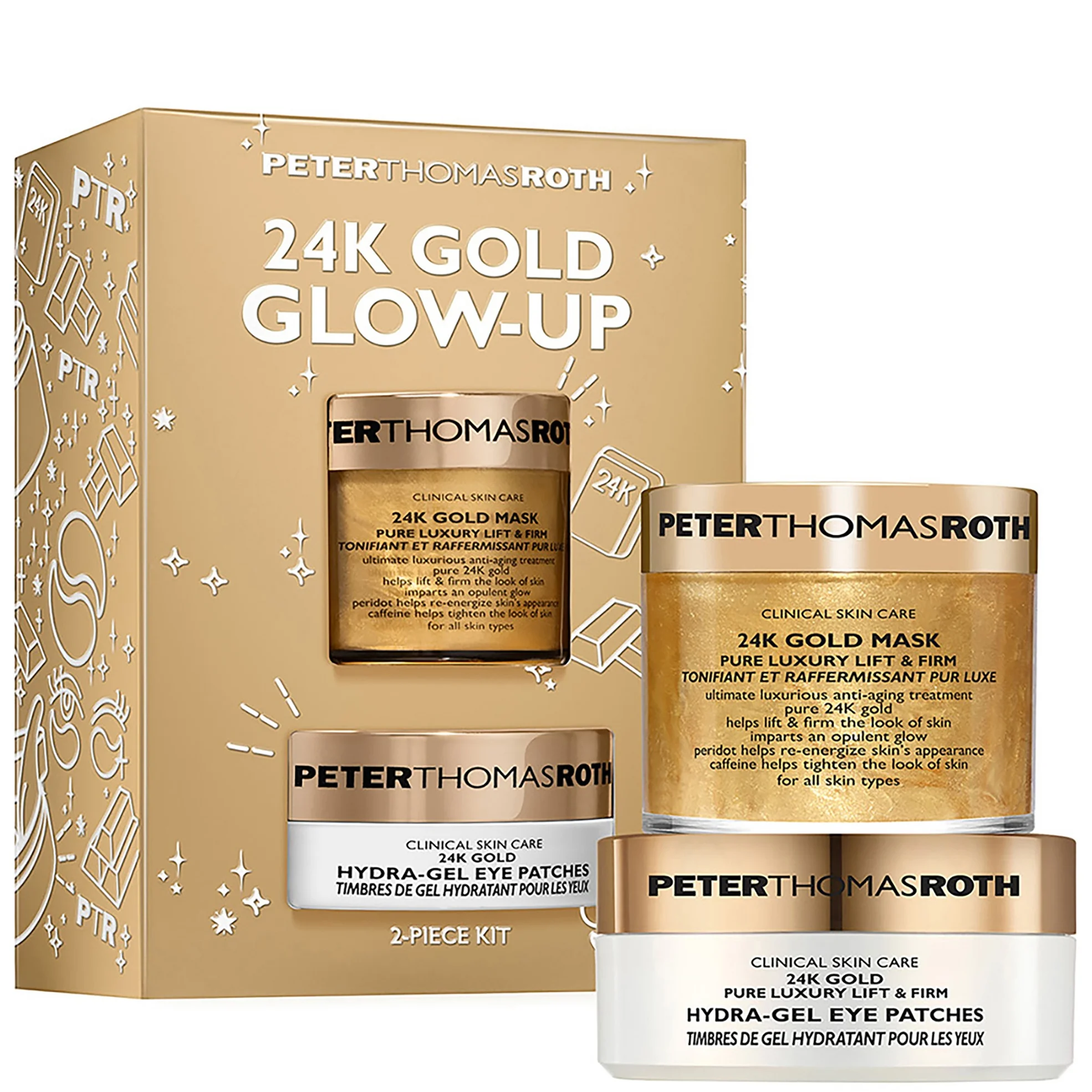 Peter Patrick Roth Peter Thomas Roth 24K Gold Glow-Up 2-Piece Kit ($83 Value) | Dermstore