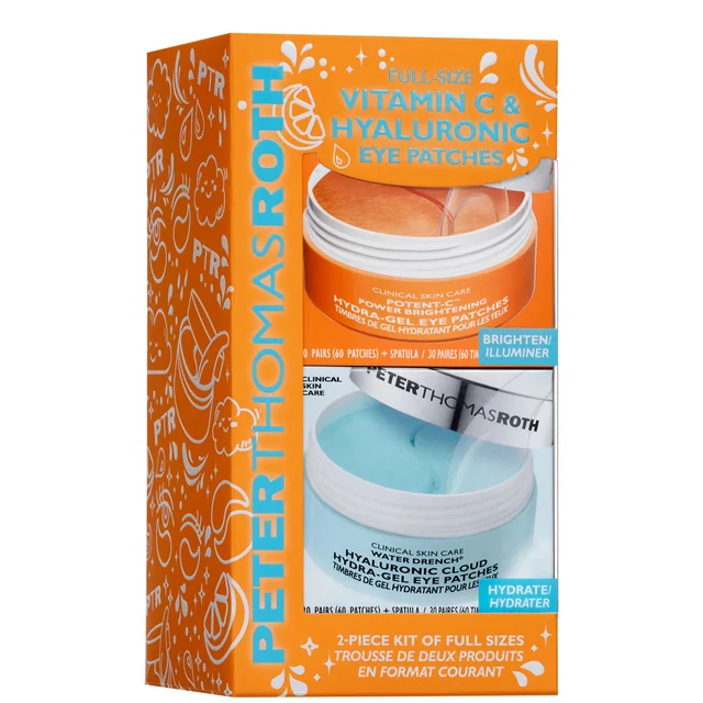 Peter Thomas Roth Vitamin C & Hyaluronic Eye Patches 2-Piece Full Size Kit